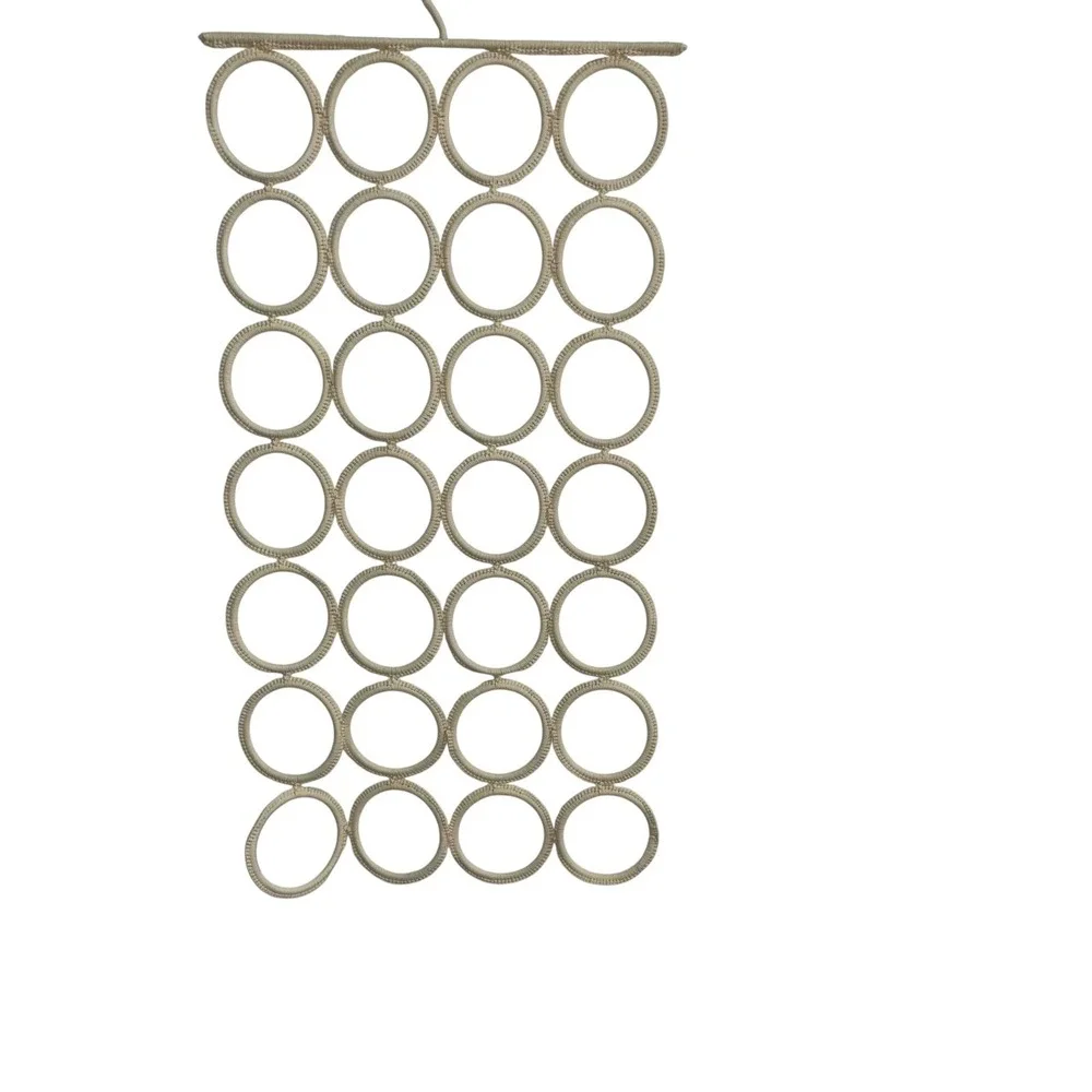 IKEA Komplement Tie‎ Scarf Hanger 28 Belt Organizer Rack Holder Cream Macrame